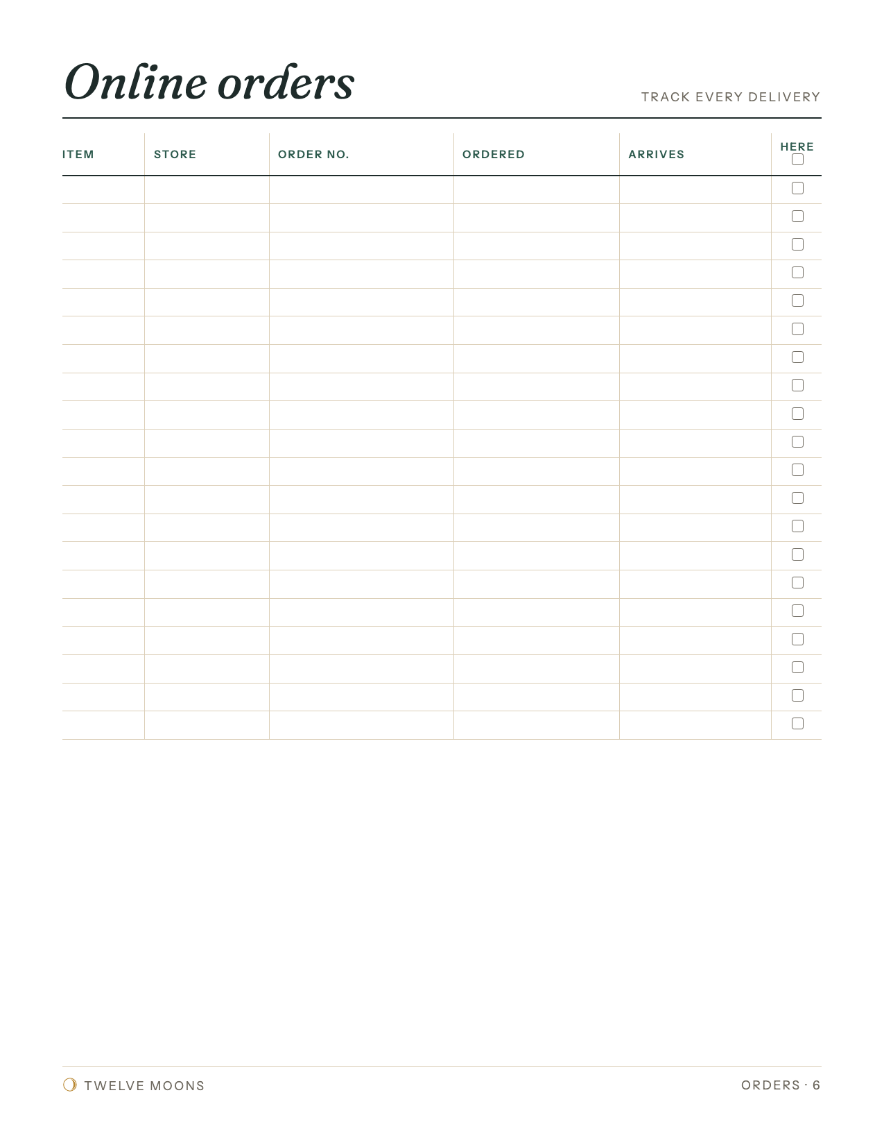 Gift & Budget Planner: page preview 5 of 6