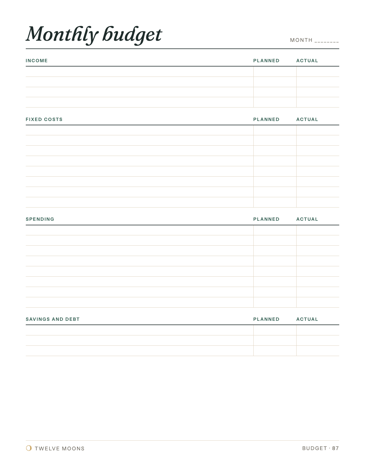 The 2027 Planner: page preview 6 of 6